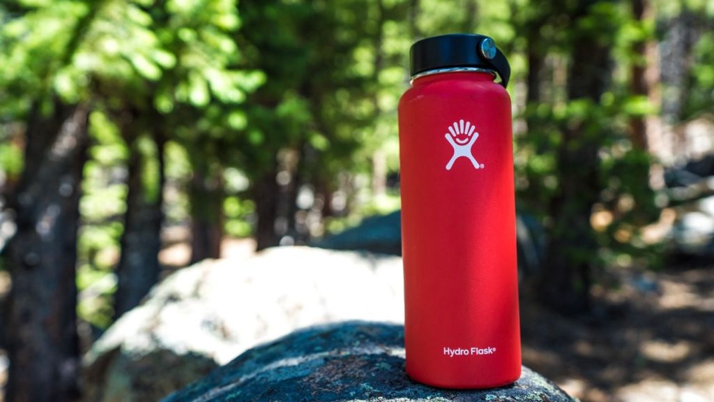 photo of a hydro flask water bottle