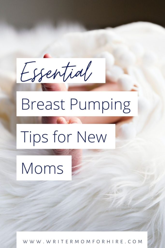 pin this image to share the info on breast pumping tips for new moms