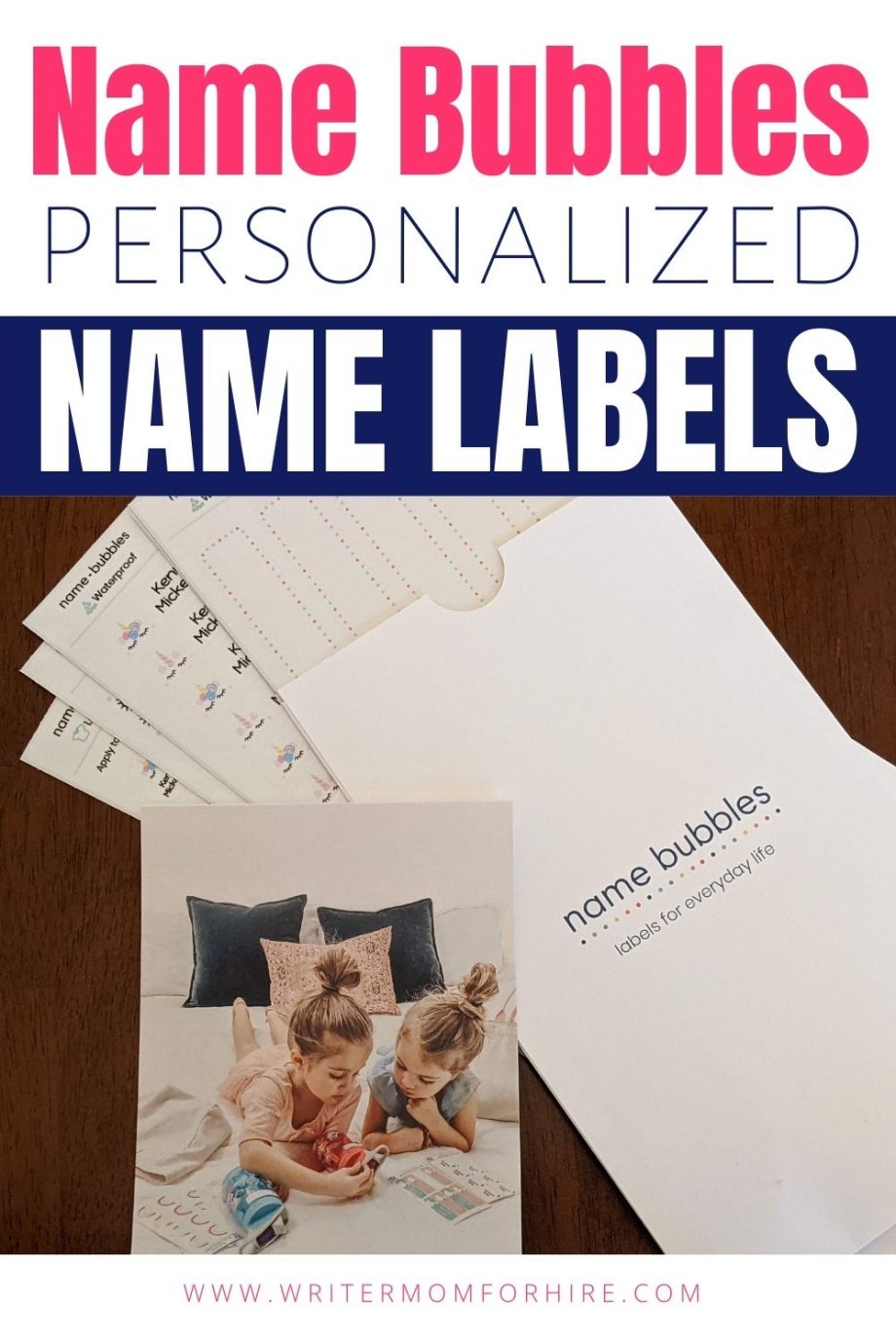 Name Bubbles Review Personalized Name Labels for School, Daycare