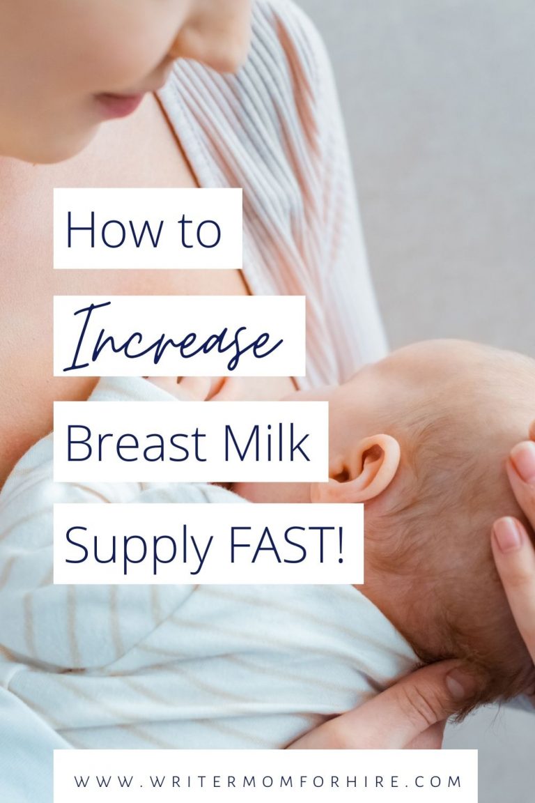 How to Increase Your Breast Milk Supply (Fast!) - The Writer Mom